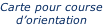 Carte pour course d’orientation