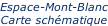 Espace-Mont-Blanc Carte schématique
